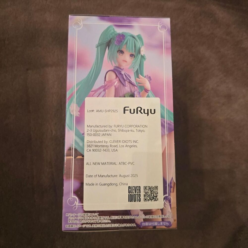 Hatsune Miku Flower Fairy Purple Cosmos Noodle Stopper Figure - Picture 4 of 4